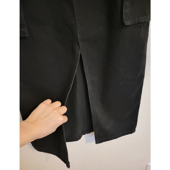 NWT Sincerely Jules denim black midi skirt size 3/25 - Picture 5 of 6